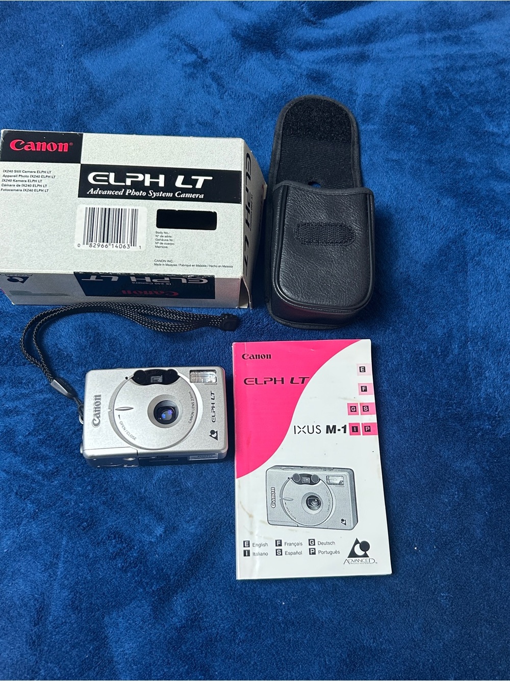 Canon Silver Compact ELPH LT (IXUS M-1) Camera with Manual & Case